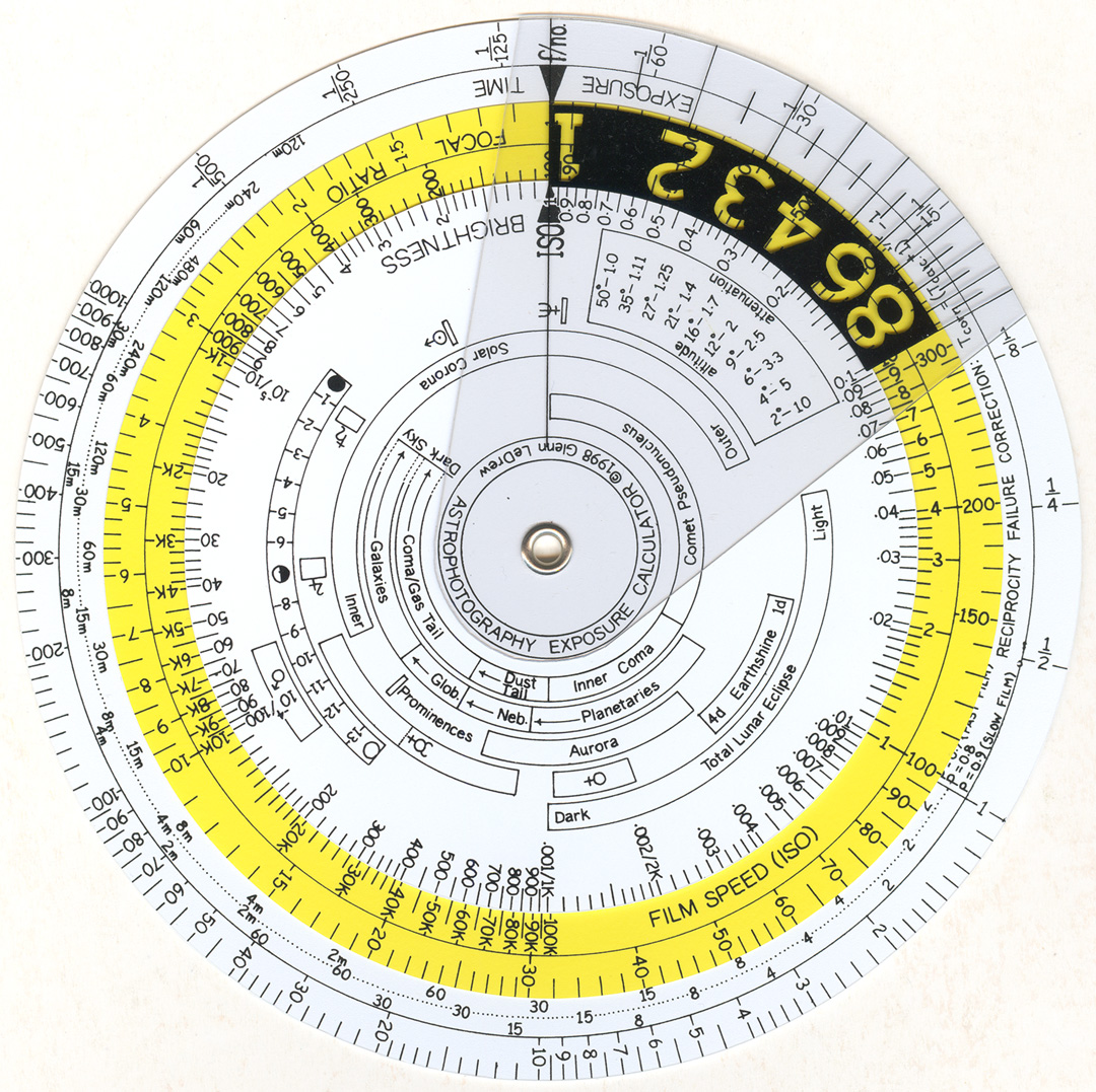 STARRY ROOM CIRCULAR SLIDE RULE